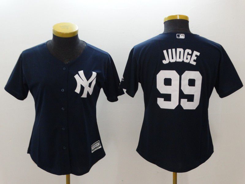 Women New York Yankees #99 Judge Blue MLB Jerseys